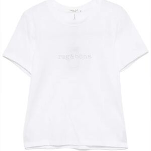 rag & bone logo-stud T-shirt